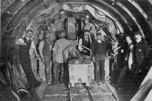 Building the Bow and Victoria Park Sewer by English Photographer